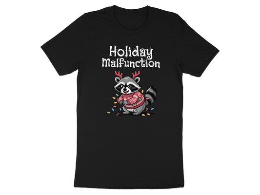 Holiday Malfunction Raccoon Christmas T-shirt product type