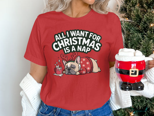 All I Want For Christmas Is A Nap Shirt product