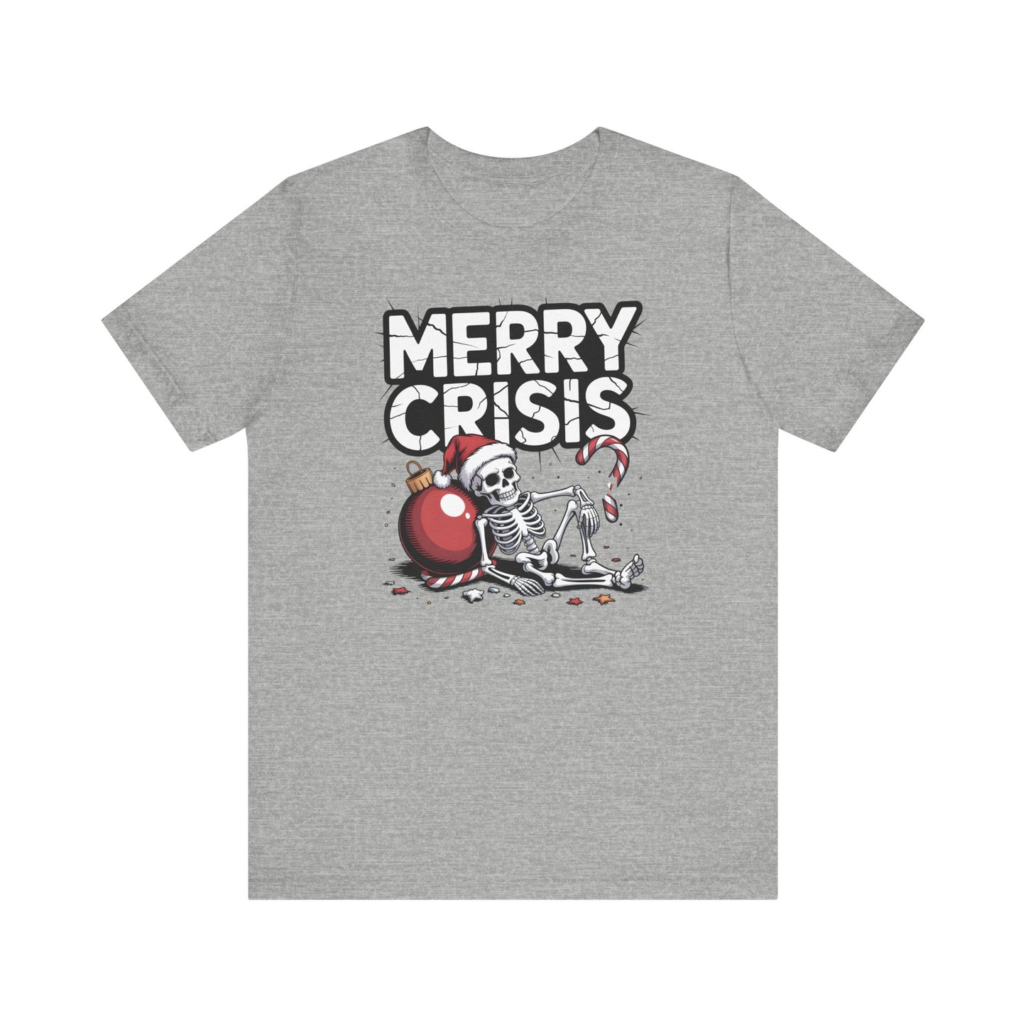 Merry Crisis | Dark Humor Christmas T-Shirt