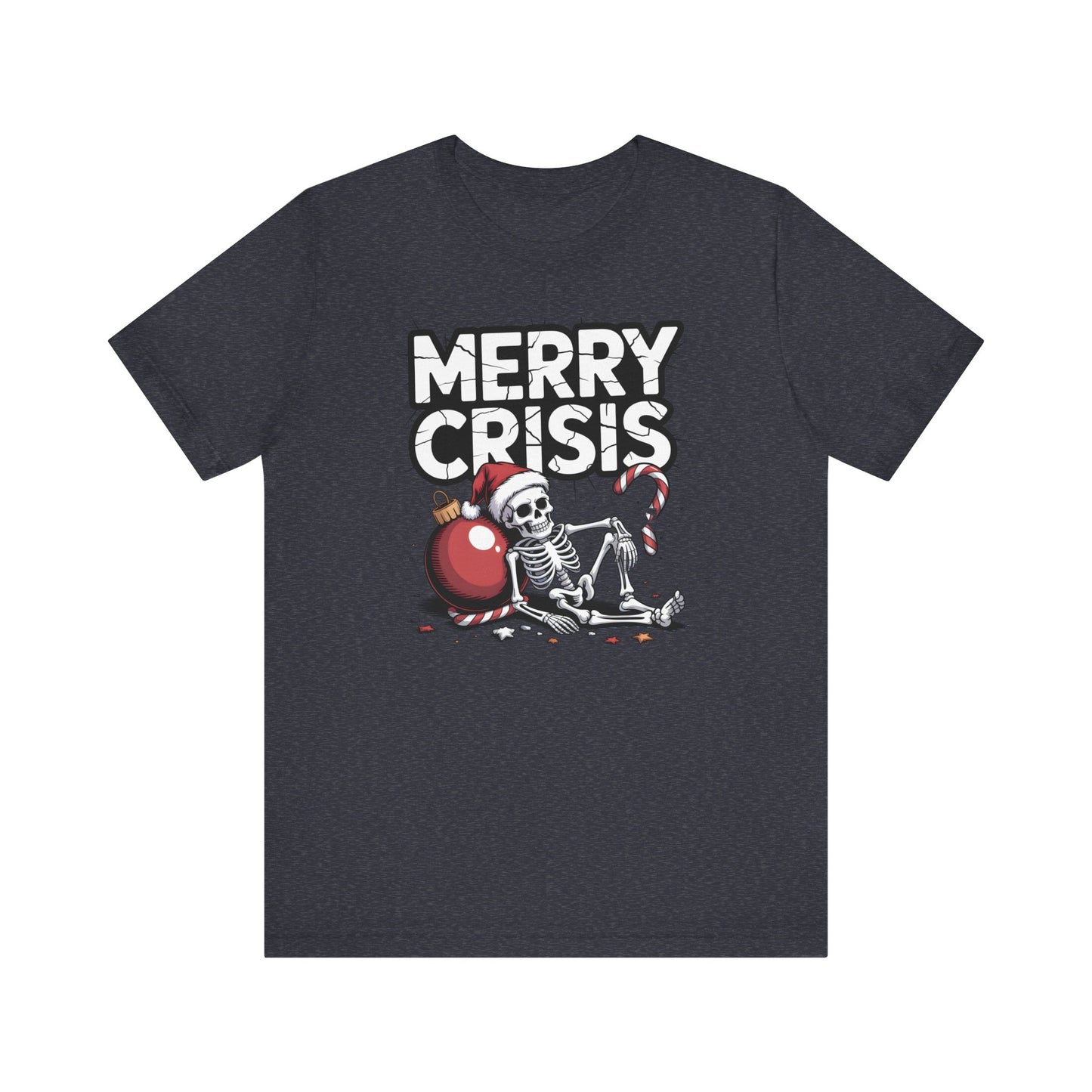 Merry Crisis | Dark Humor Christmas T-Shirt