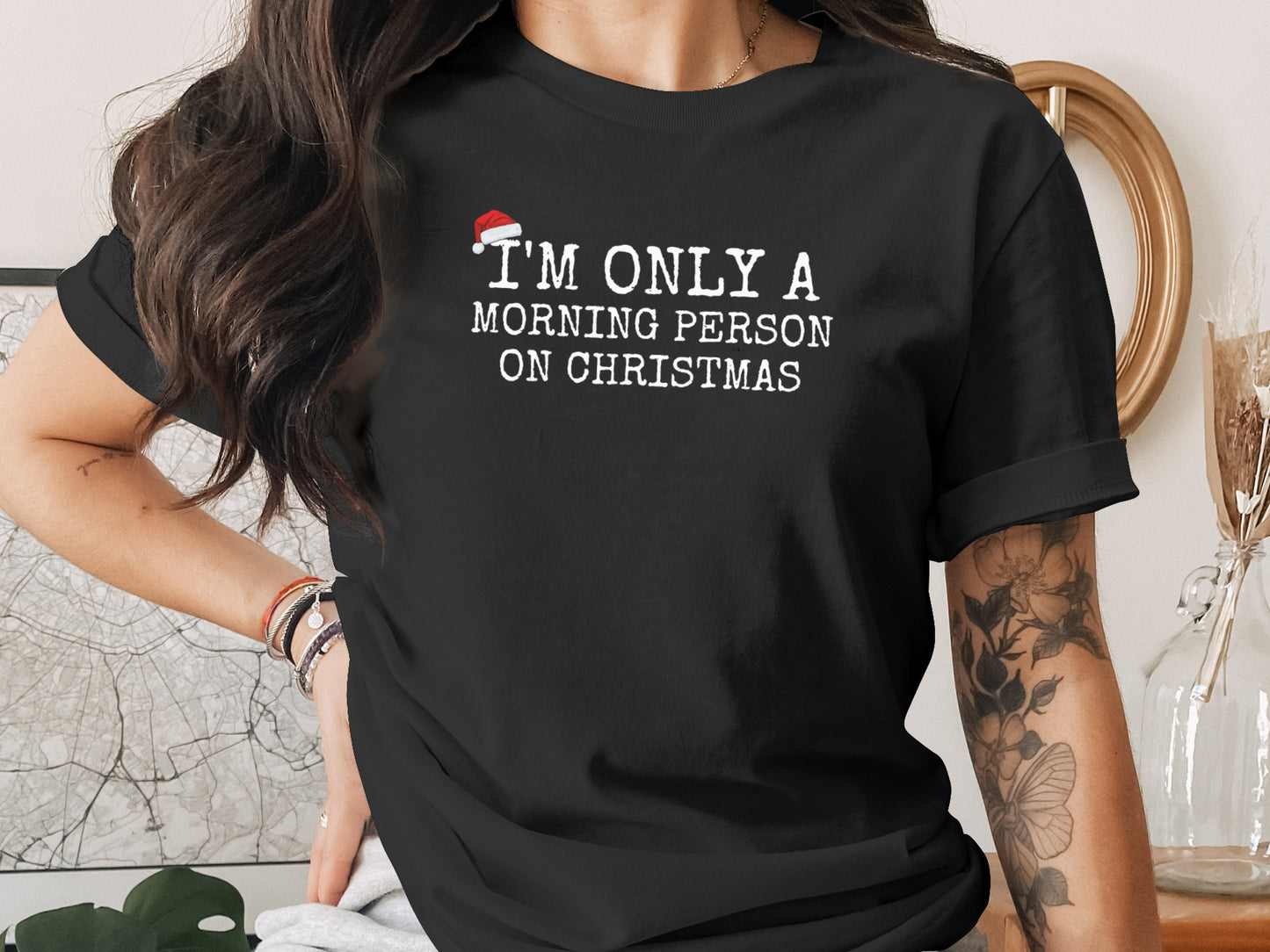 I'm Only A Morning Person On Christmas T-Shirt