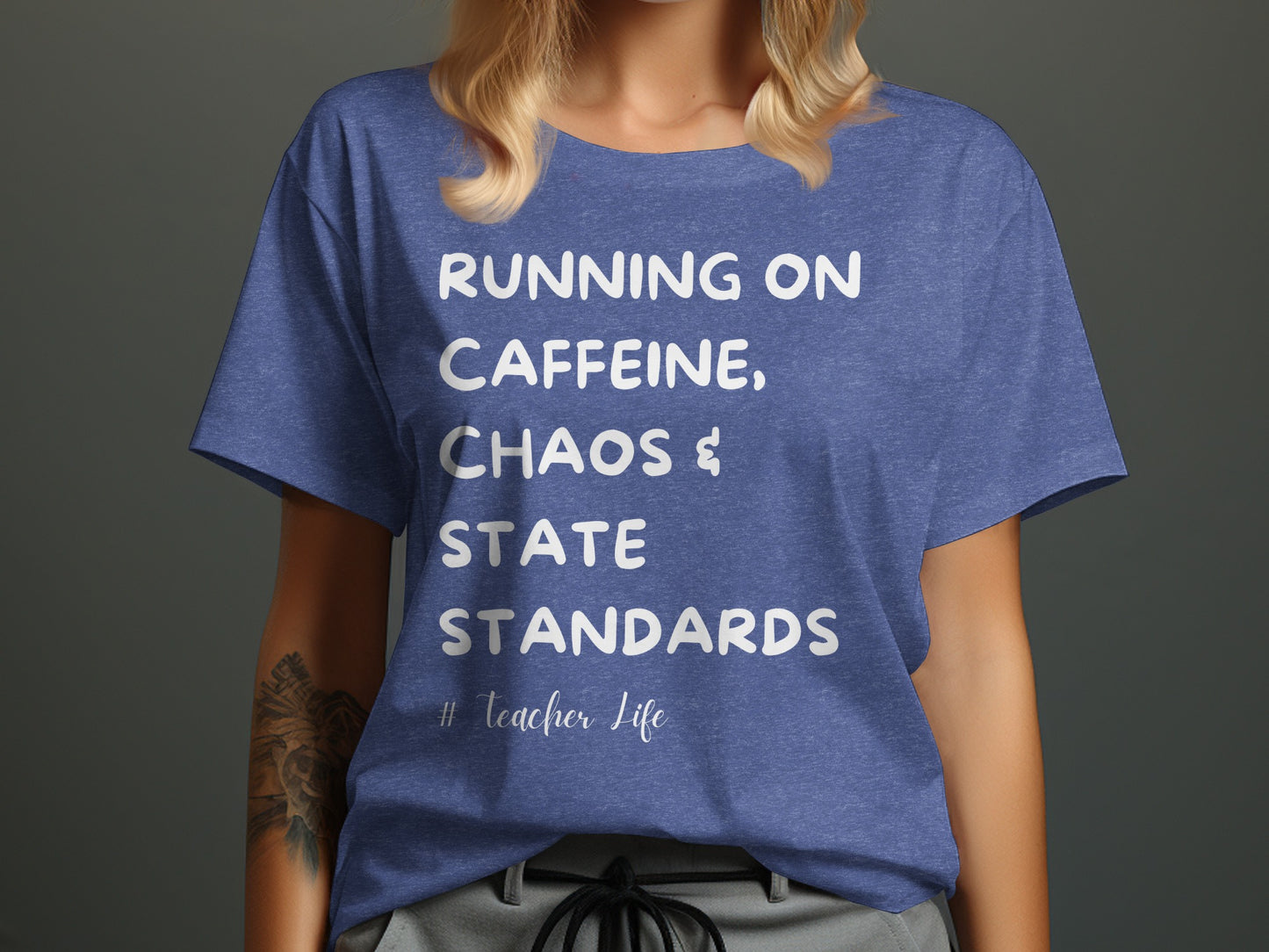 Running on Caffeine Chaos State Standards shirt