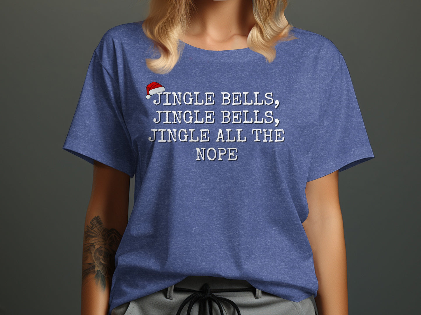Jingle Bells Jingle Bells Jingle All the Nope shirt