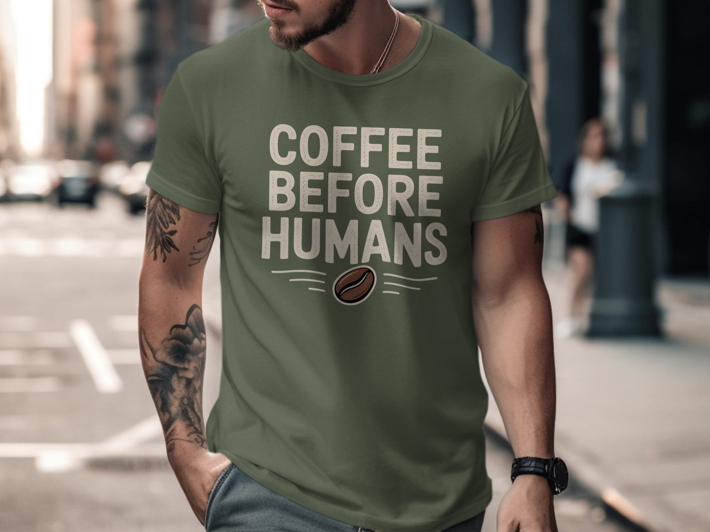 Coffee Before Humans Graphic Tee shirt product