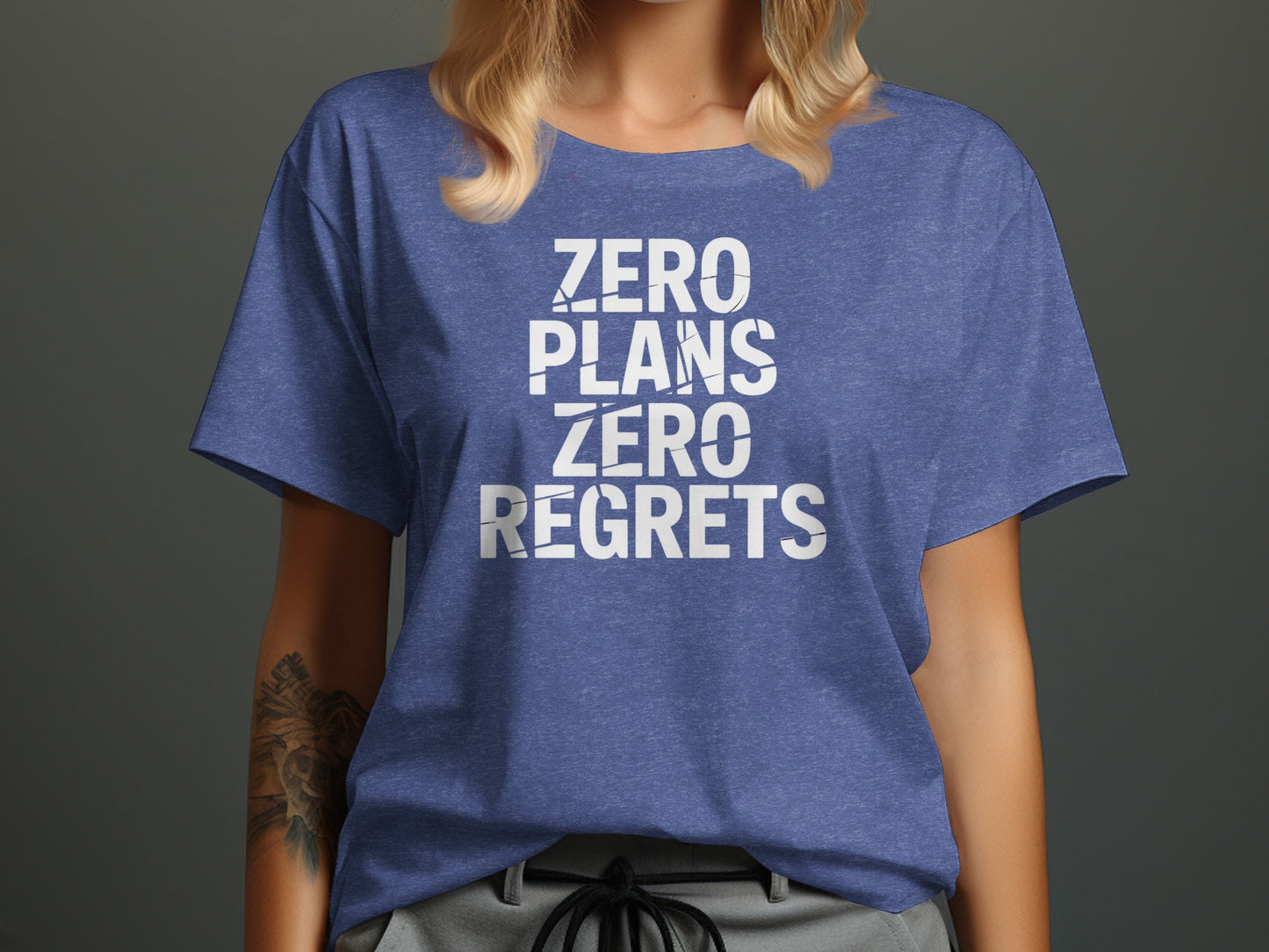 Zero Plans Zero Regrets Casual T-Shirt product