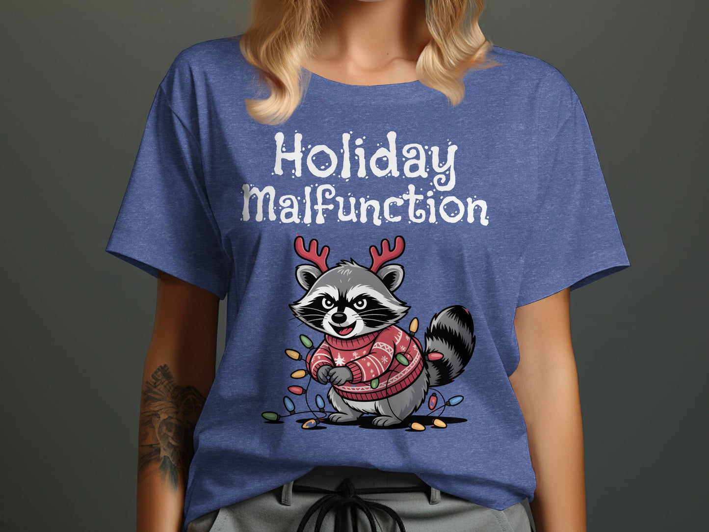 Holiday Malfunction Cute Raccoon T-shirt product