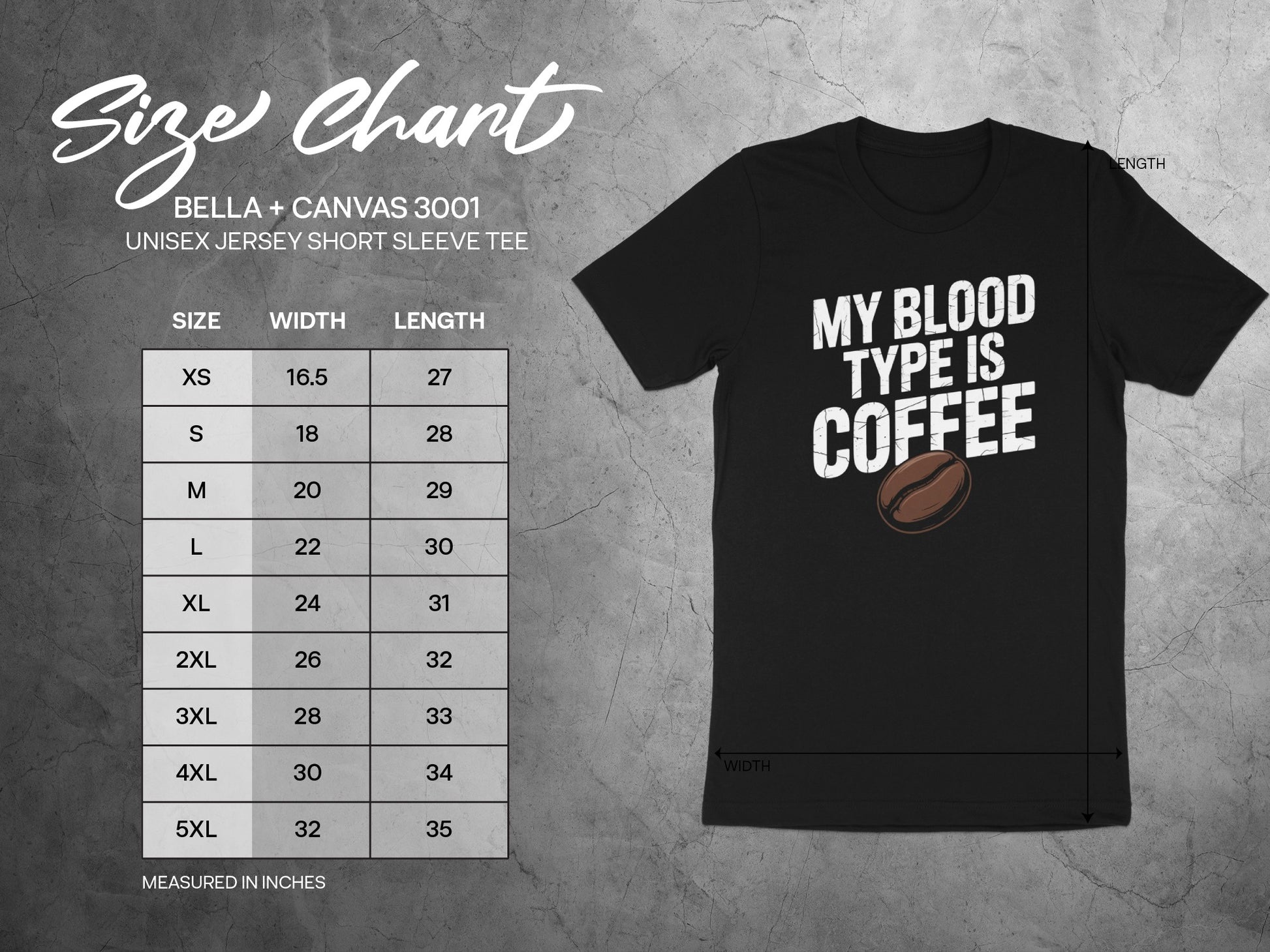My Blood Type Is Coffee Graphic Short Sleeve Tee product