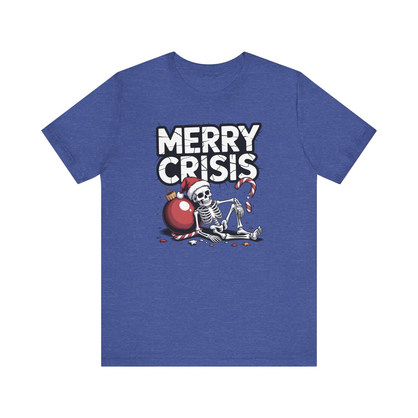 Merry Crisis | Dark Humor Christmas T-Shirt