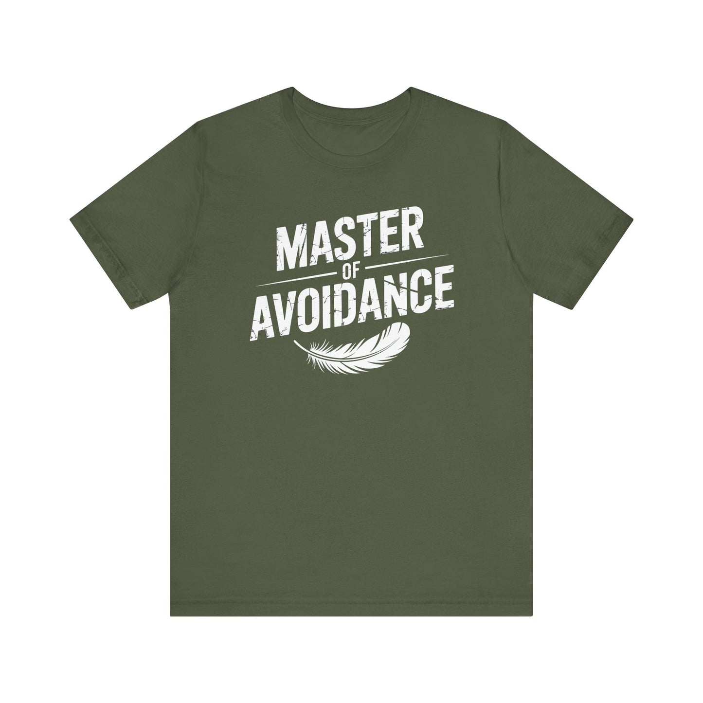 Master of Avoidance – Bold Distressed T-Shirt