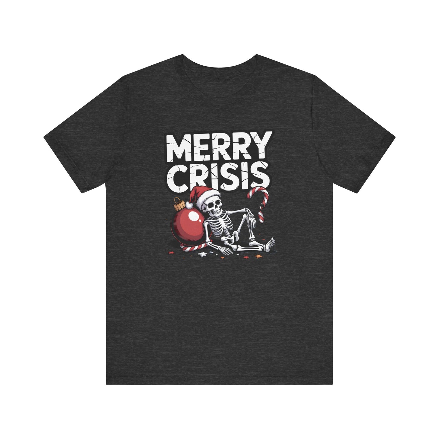 Merry Crisis | Dark Humor Christmas T-Shirt