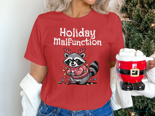 Holiday Malfunction Raccoon Graphic T-shirt product