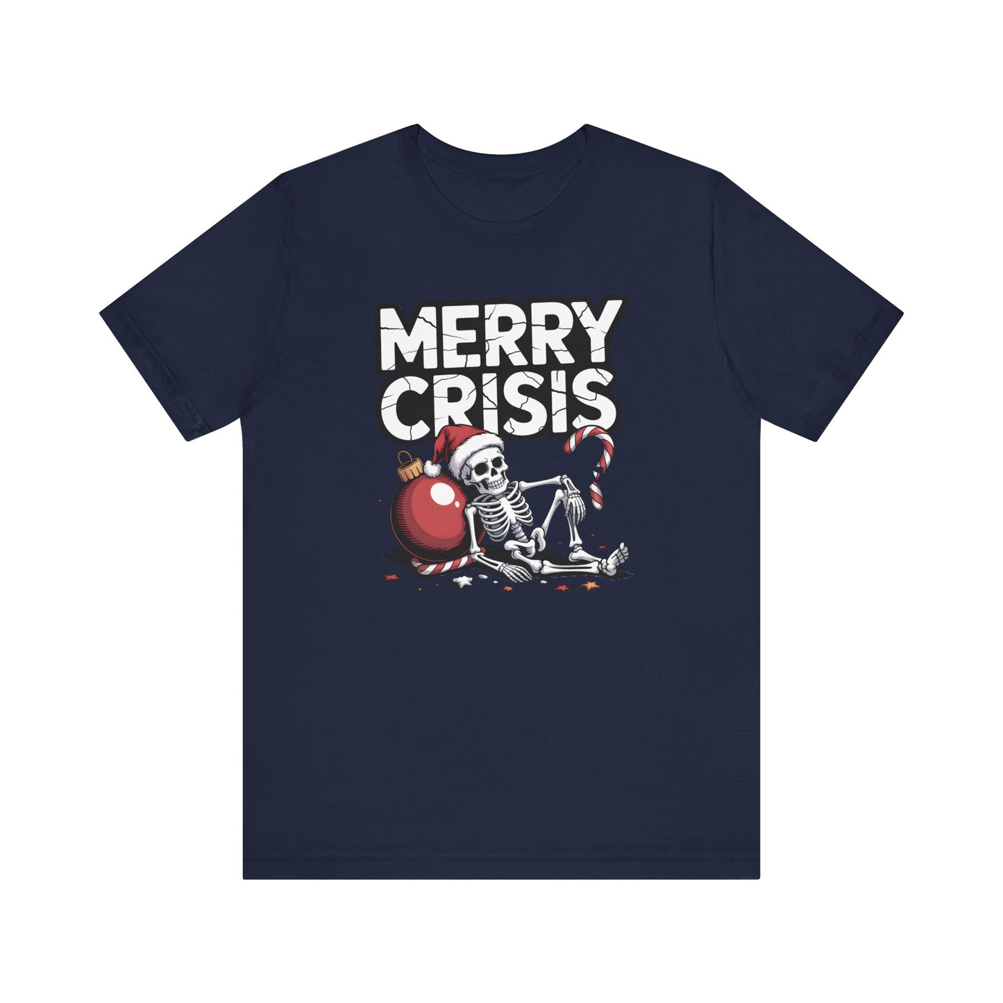 Merry Crisis | Dark Humor Christmas T-Shirt