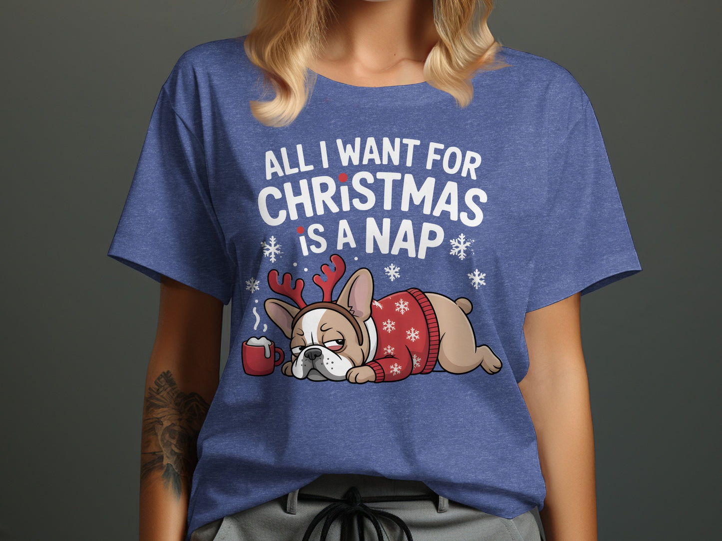All I Want For Christmas Is A Nap Printed Shirt product type