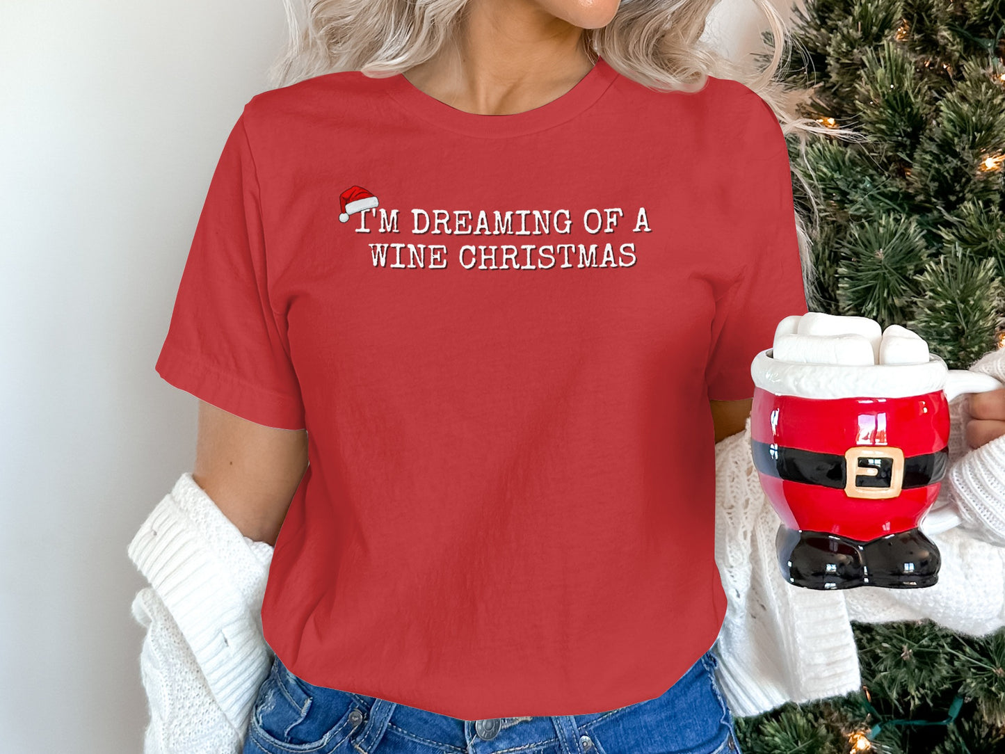 I'm Dreaming of a Wine Christmas shirt