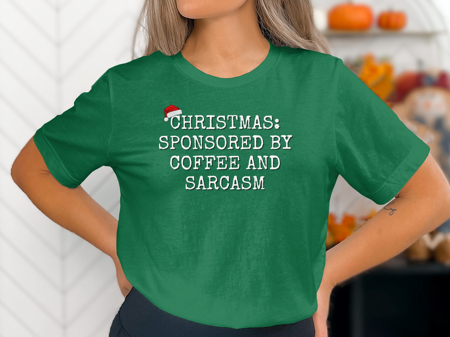Christmas Sponsored By Coffee And Sarcasm shirt