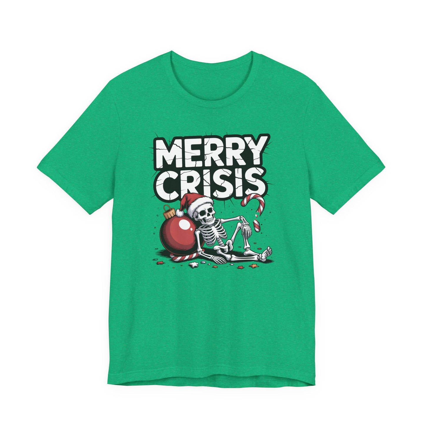 Merry Crisis | Dark Humor Christmas T-Shirt