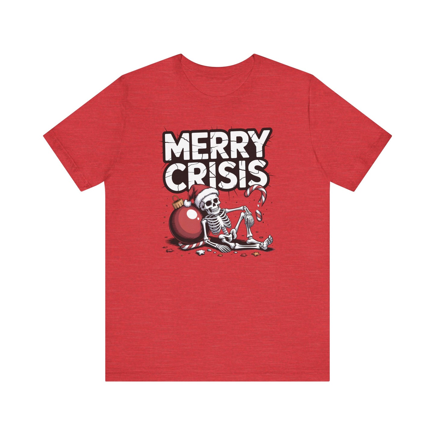 Merry Crisis | Dark Humor Christmas T-Shirt