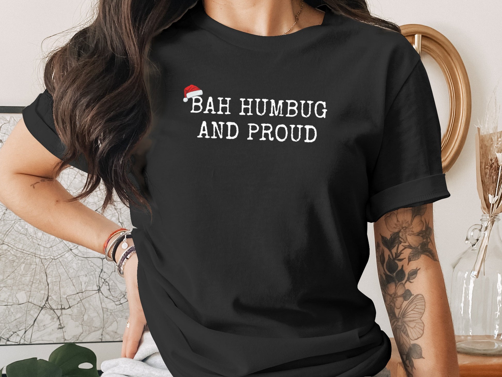 Bah Humbug And Proud Festive Statement Shirt