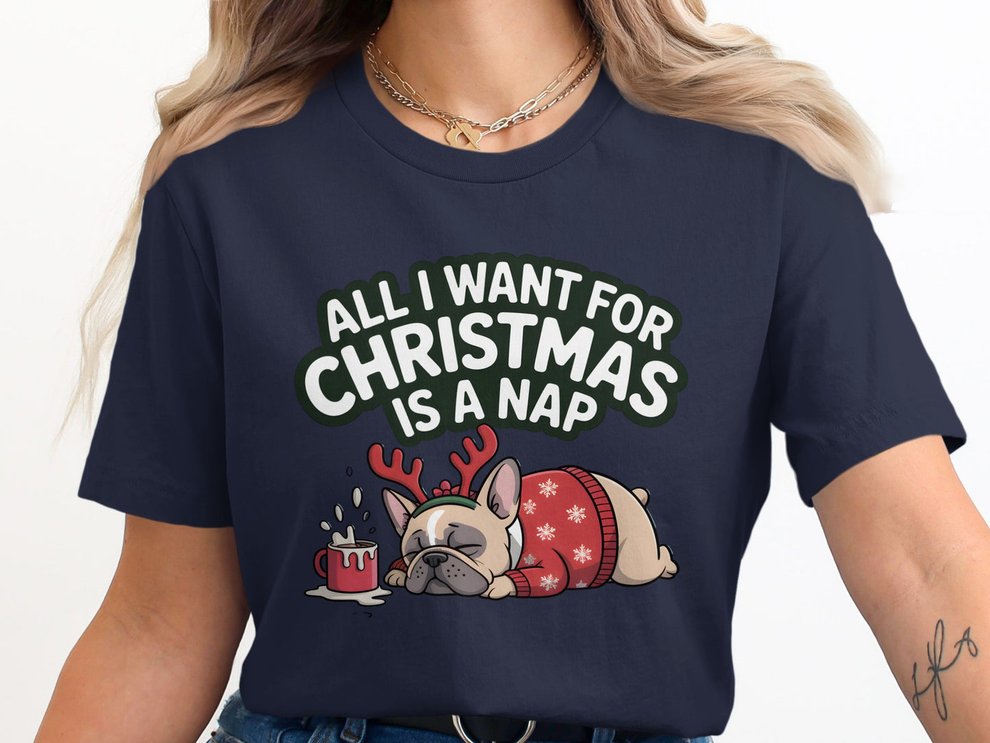 All I Want for Christmas is a Nap Funny Tee product