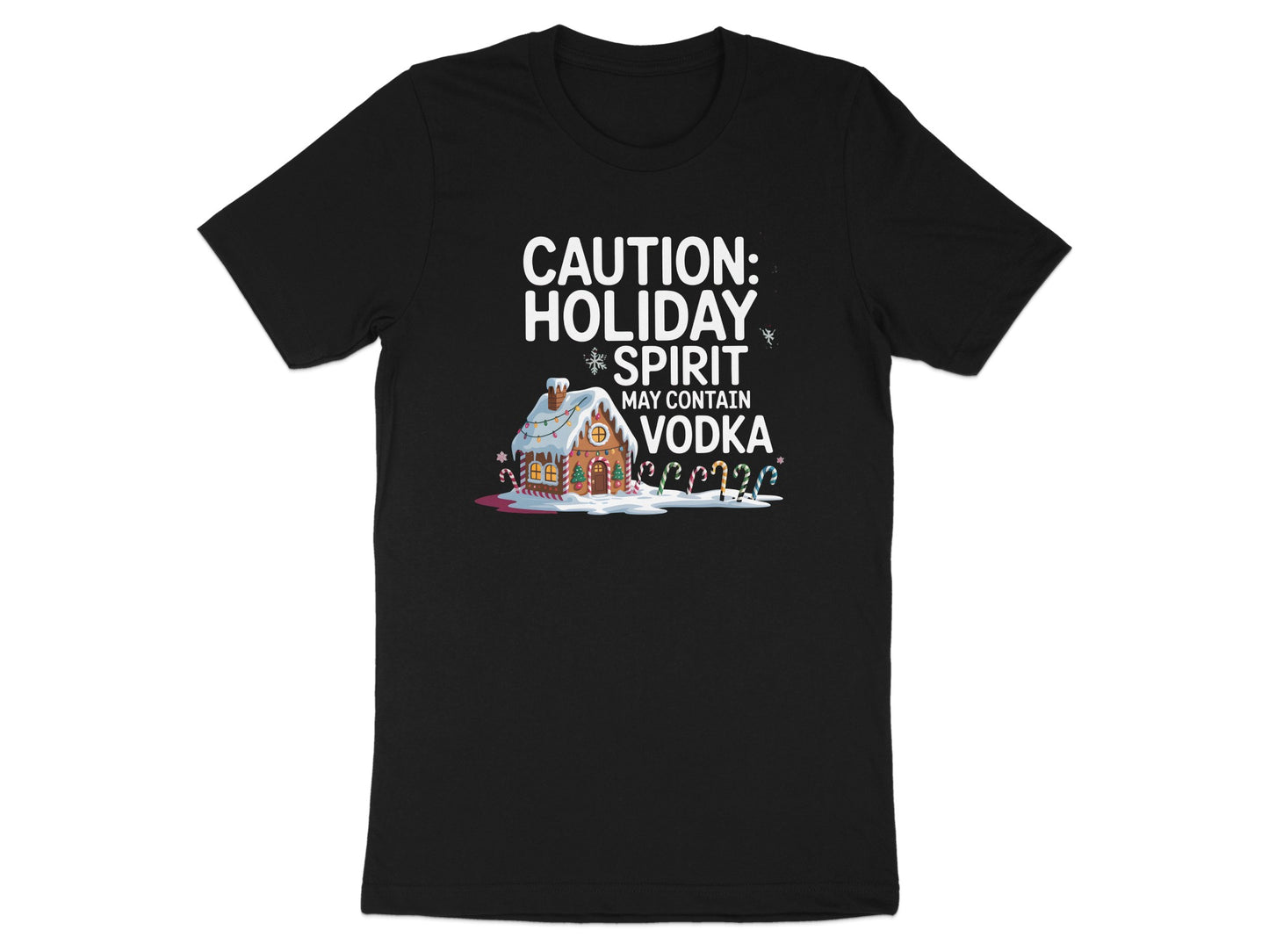 Caution Holiday Spirit May Contain Vodka T-Shirt product