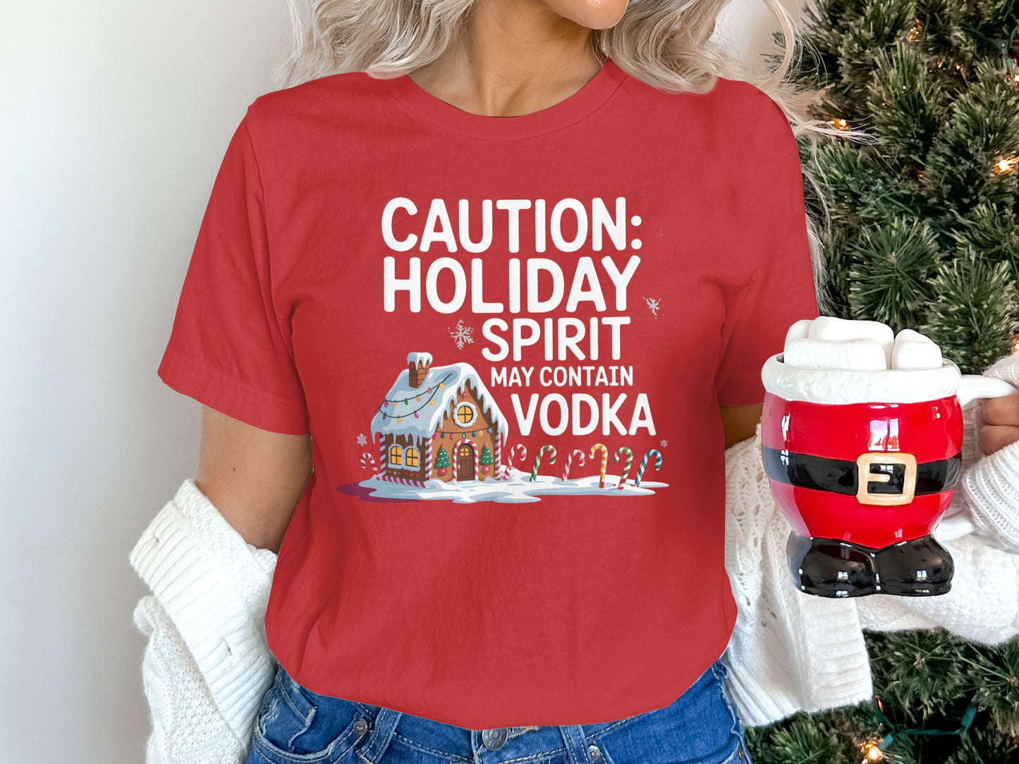 Caution Holiday Spirit May Contain Vodka Shirt product