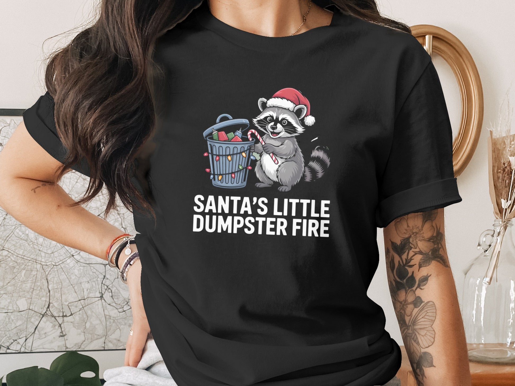 Santa's Little Dumpster Fire Funny T-shirt product