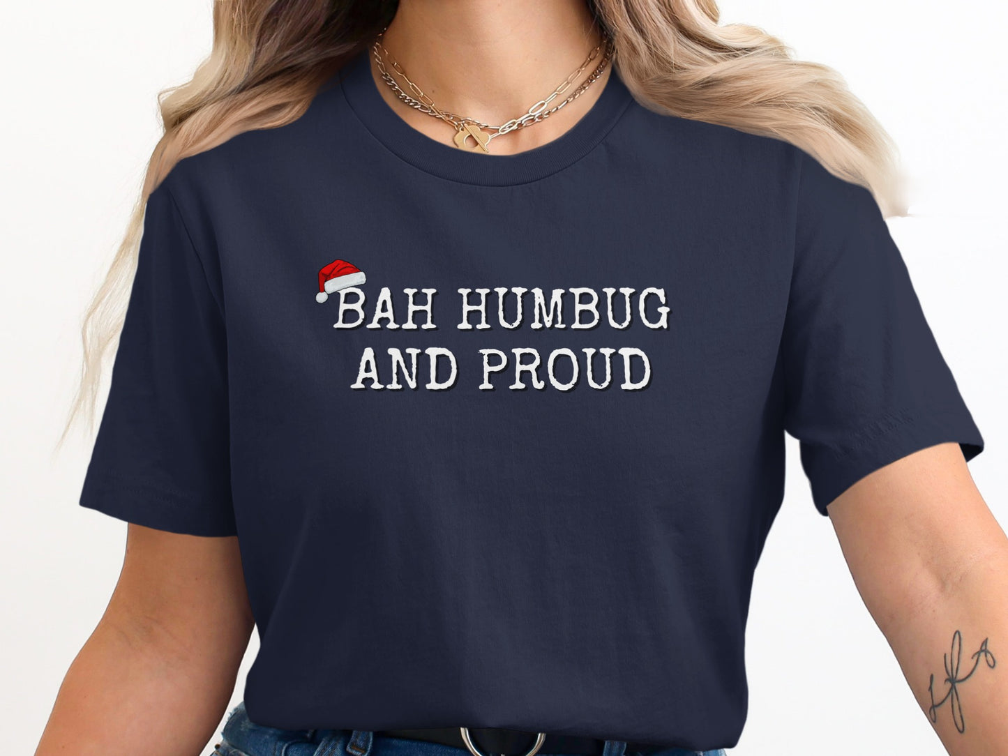 Bah Humbug and Proud Festive Graphic T-shirt