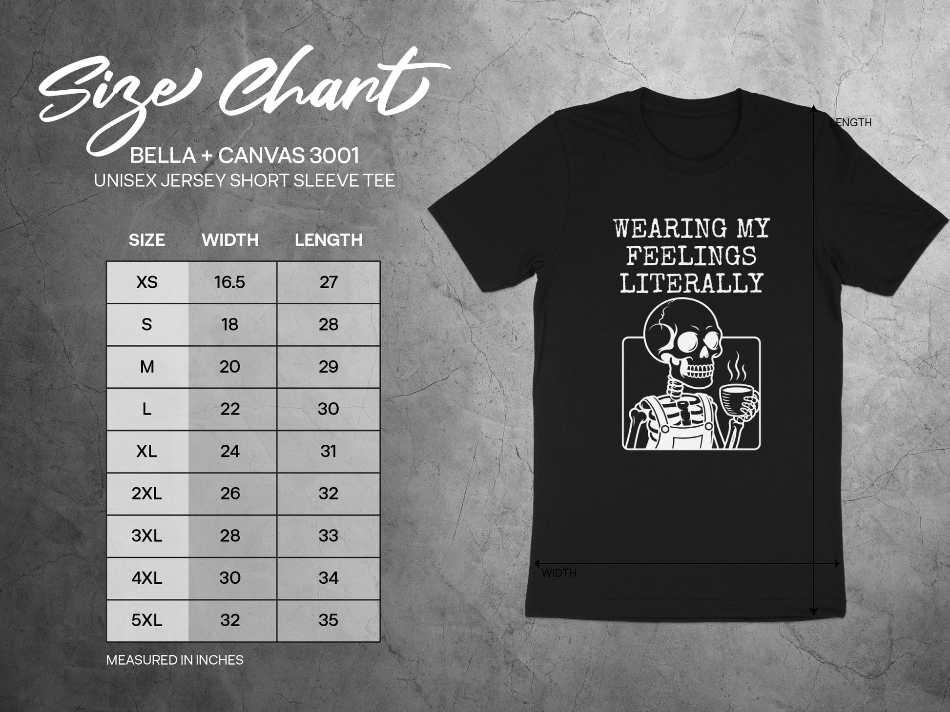 Wearing My Feelings Literally Short Sleeve Tee