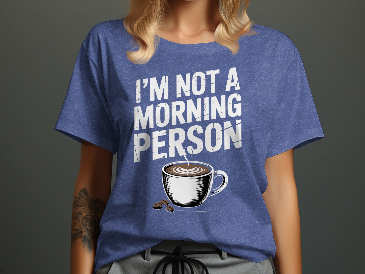 I'm Not A Morning Person Coffee Shirt product type