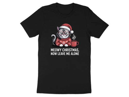 Meowy Christmas Now Leave Me Alone T-Shirt product