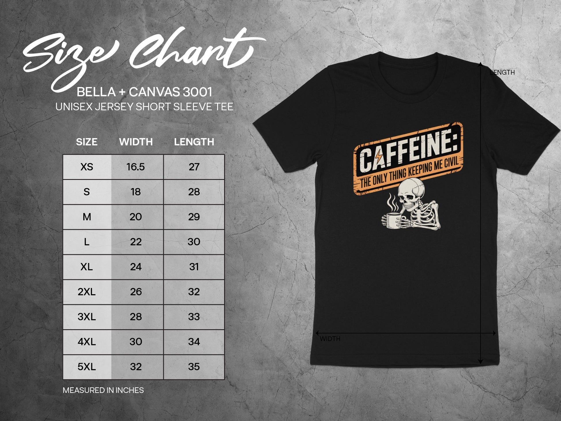 Caffeine The Only Thing Keeping Me Civil Tee product type